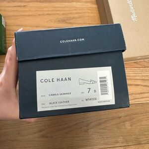 Cole Haan Black Leather Camila Skimmer Shoes